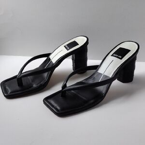 Dolce Vita Rhye Black Block Heeled Sandals 6.5